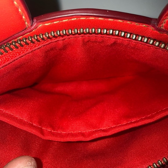 Coach Red Mickey Mouse Wristlet (Authentic) - Picture 7 of 9